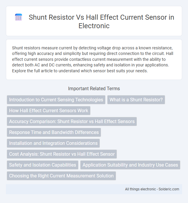 Hall Effect Current Sensor vs Shunt Resistor - What is the difference?