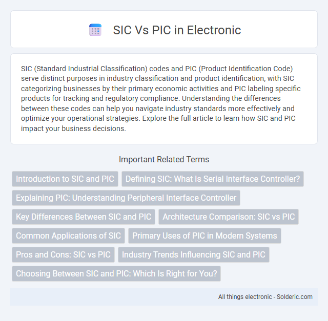 PIC vs SIC - What is the difference?