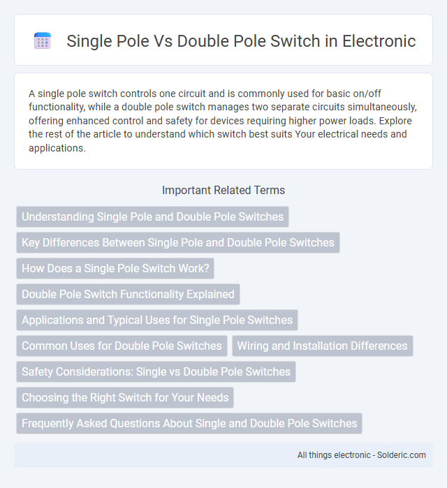 Double Pole vs Single Pole Switch - What is the difference?