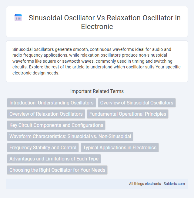 Relaxation Oscillator vs Sinusoidal Oscillator - What is the difference?