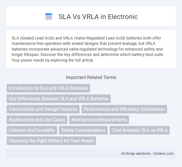 SLA vs VRLA - What is the difference?