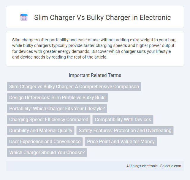 Bulky charger vs slim charger - What is the difference?