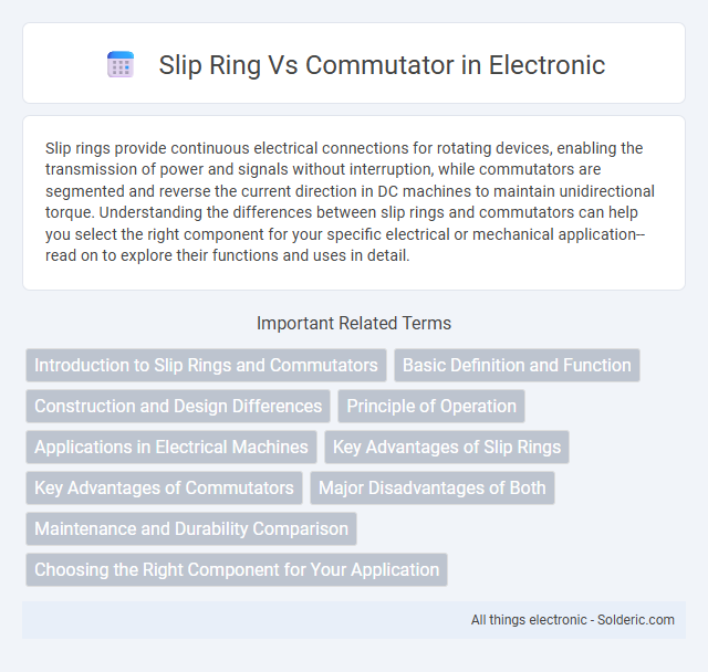 Commutator vs Slip Ring - What is the difference?