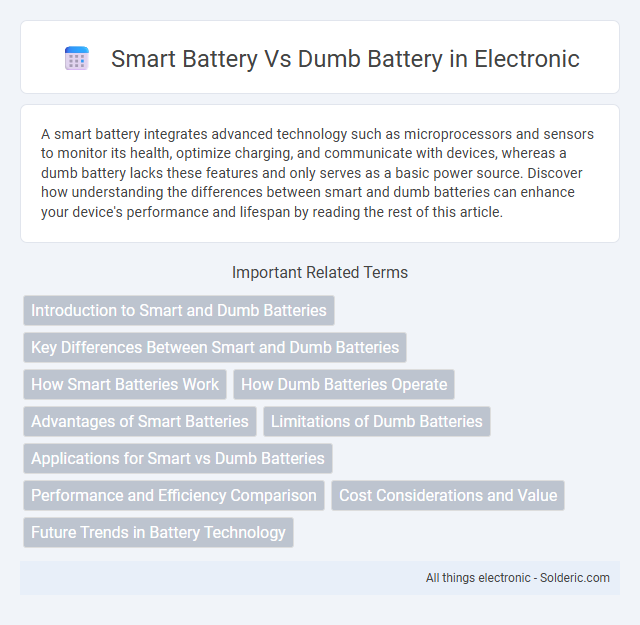 Dumb battery vs Smart battery - What is the difference?