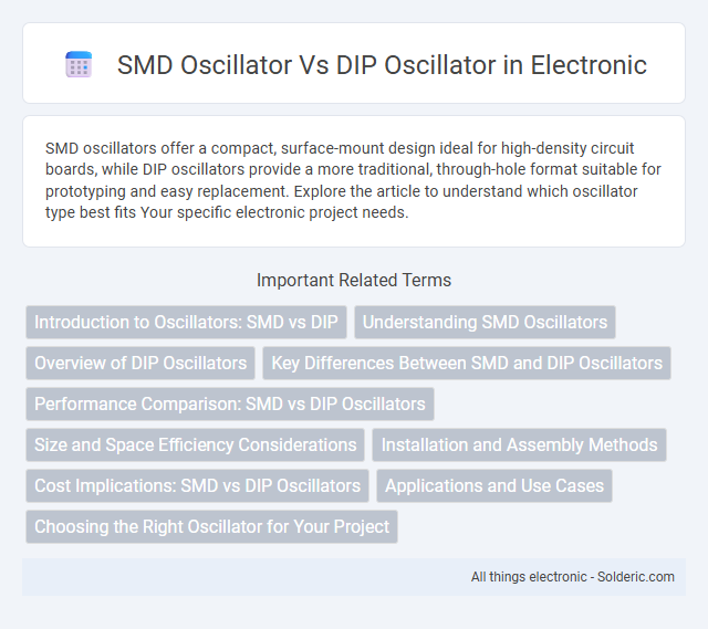 DIP Oscillator vs SMD Oscillator - What is the difference?