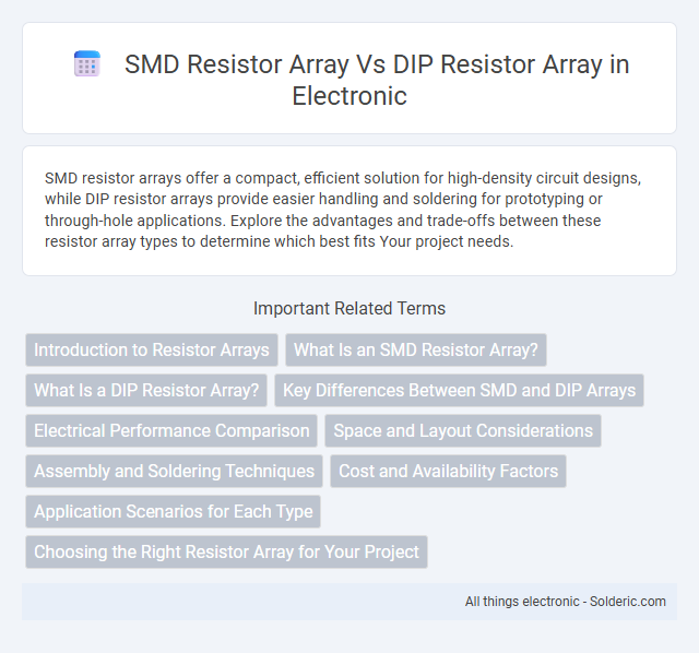 DIP resistor array vs SMD resistor array - What is the difference?