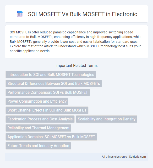 Bulk MOSFET vs SOI MOSFET - What is the difference?