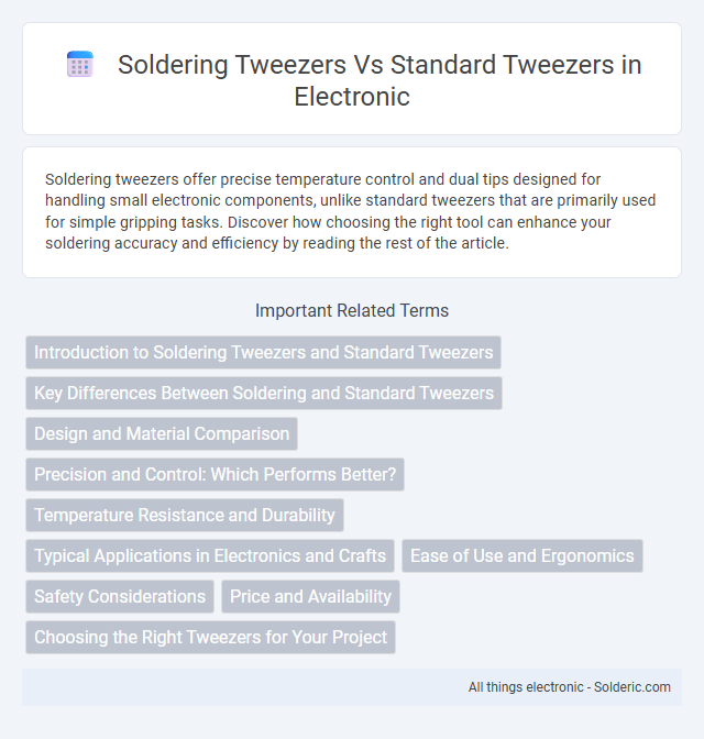 Standard Tweezers vs Soldering Tweezers - What is the difference?