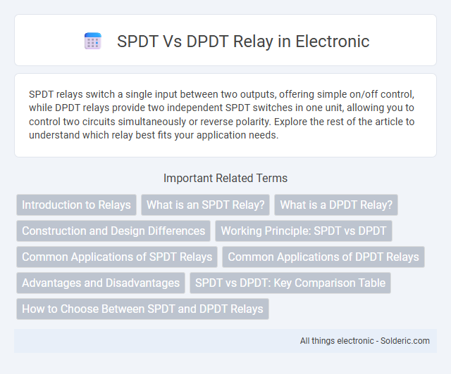 DPDT vs SPDT Relay - What is the difference?