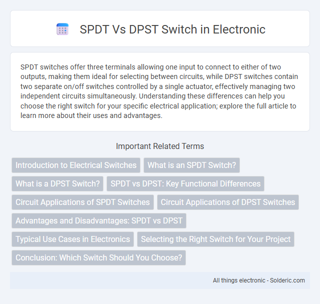 DPST vs SPDT switch - What is the difference?