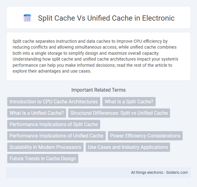 Split Cache vs Unified Cache - What is the difference?