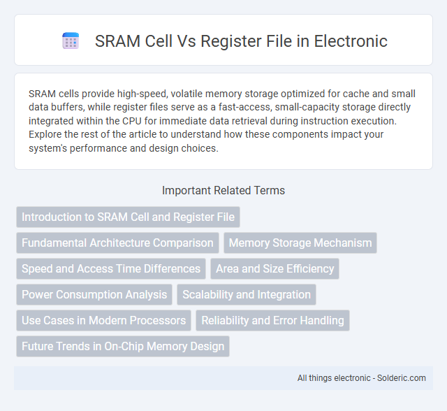 Register File vs SRAM Cell - What is the difference?