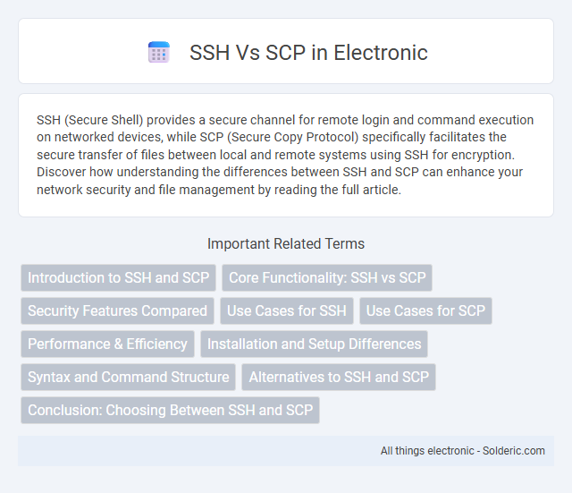SCP vs SSH - What is the difference?