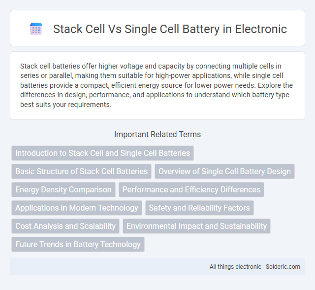 Single Cell Battery vs Stack Cell - What is the difference?