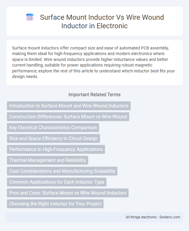Surface Mount Inductor vs Wire Wound Inductor - What is the difference?