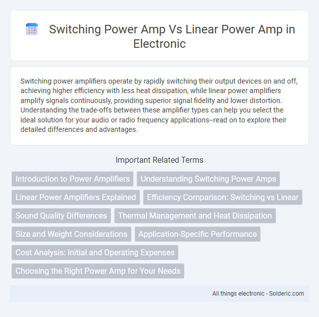 Linear Power Amp vs Switching Power Amp - What is the difference?