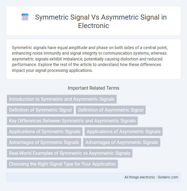 Asymmetric Signal vs Symmetric Signal - What is the difference?