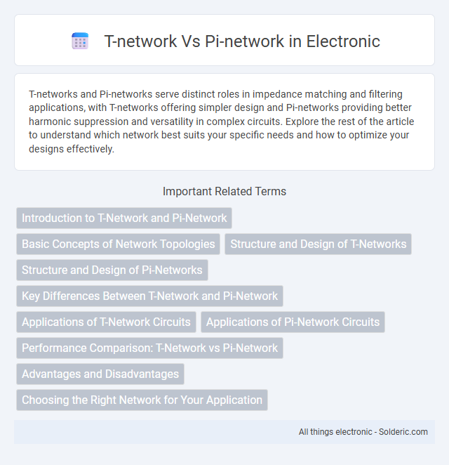 Pi-network vs T-network - What is the difference?