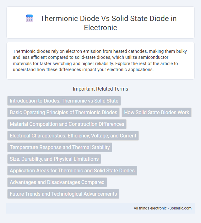 Solid state diode vs Thermionic diode - What is the difference?