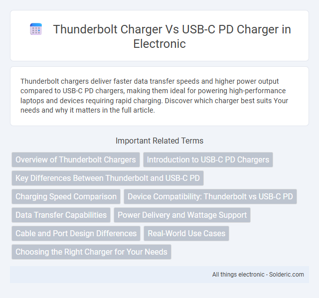 Thunderbolt Charger vs USB-C PD Charger - What is the difference?