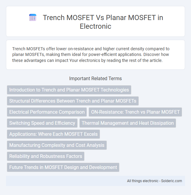 Planar MOSFET vs Trench MOSFET - What is the difference?
