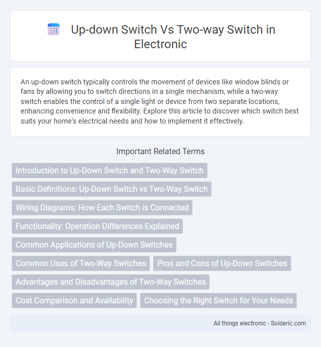 Two-Way Switch vs Up-Down Switch - What is the difference?