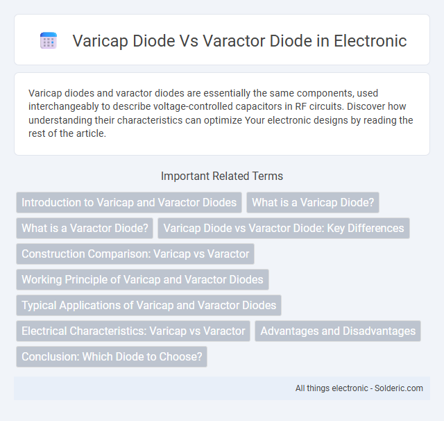 Varactor diode vs Varicap diode - What is the difference?