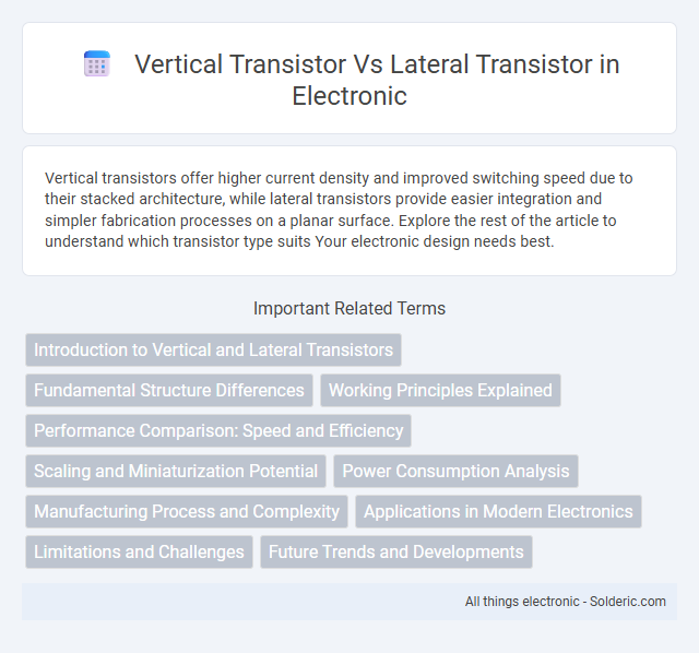 Lateral transistor vs Vertical transistor - What is the difference?
