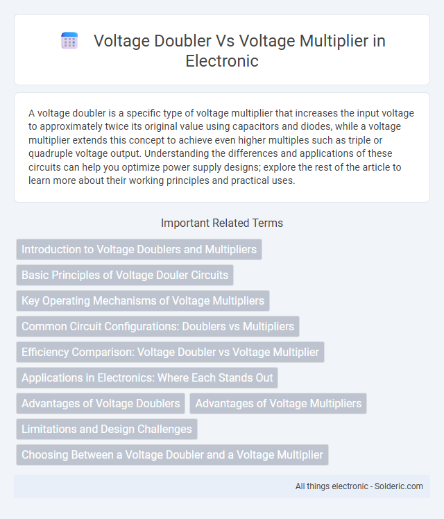 Title: Voltage Doubler vs Voltage Multiplier - What is the difference?