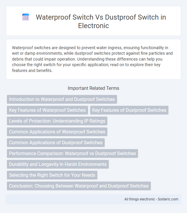 Dustproof Switch vs Waterproof Switch - What is the difference?