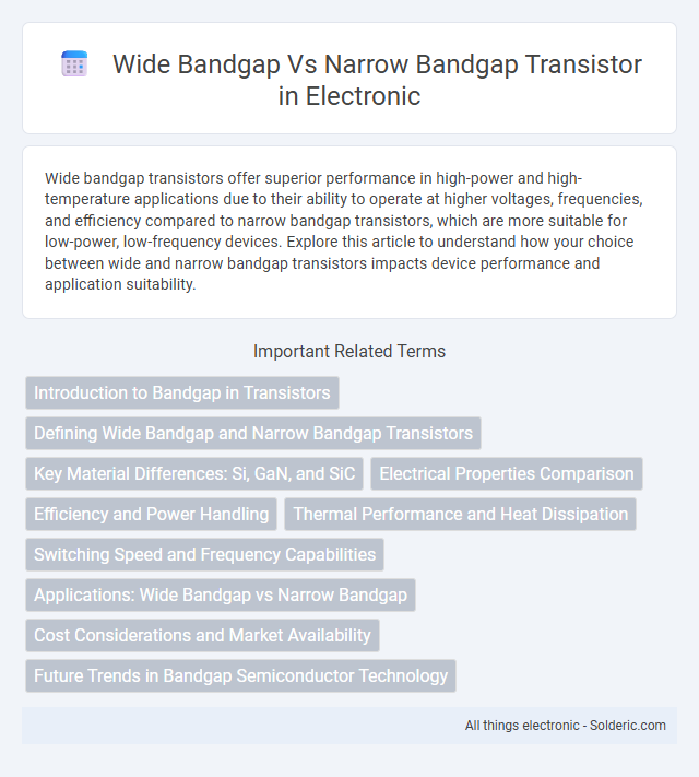 Narrow Bandgap vs Wide Bandgap Transistor - What is the difference?