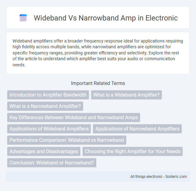 Narrowband vs Wideband Amp - What is the difference?