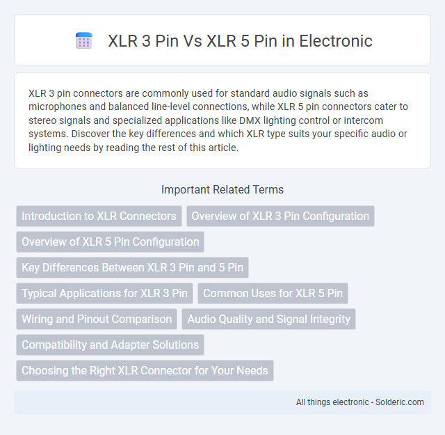 XLR 3 Pin vs XLR 5 Pin - What is the difference?