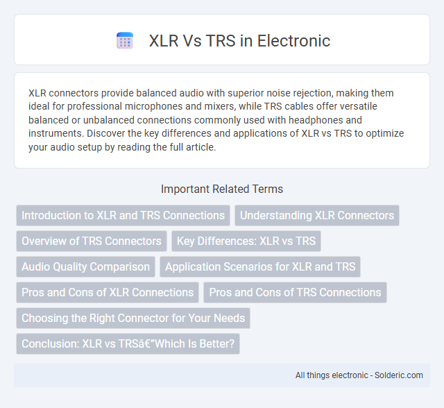 TRS vs XLR - What is the difference?