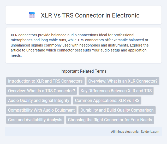 TRS vs XLR connector - What is the difference?