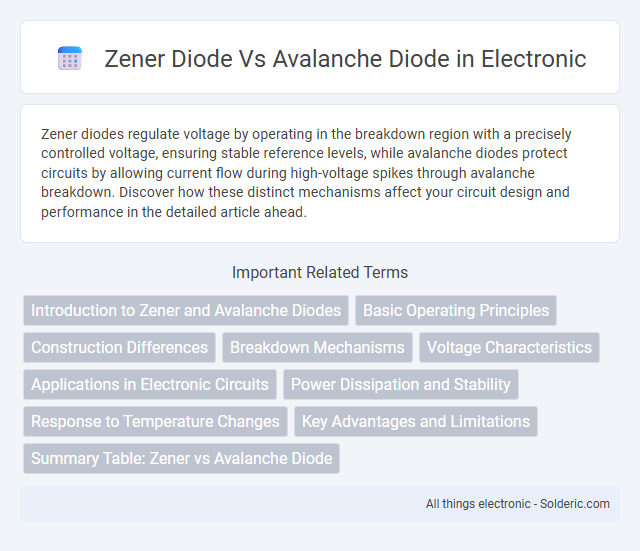 Avalanche Diode vs Zener Diode - What is the difference?