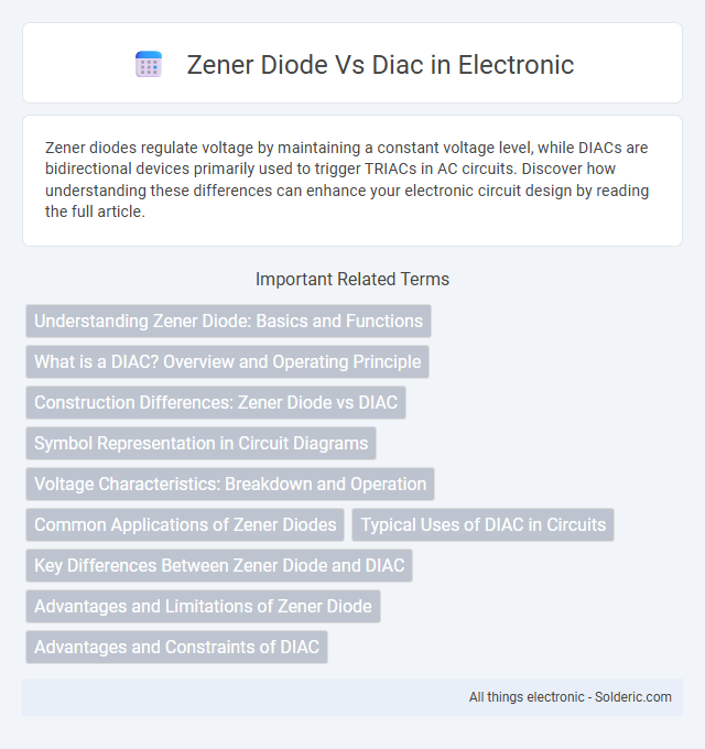 Diac vs Zener diode - What is the difference?