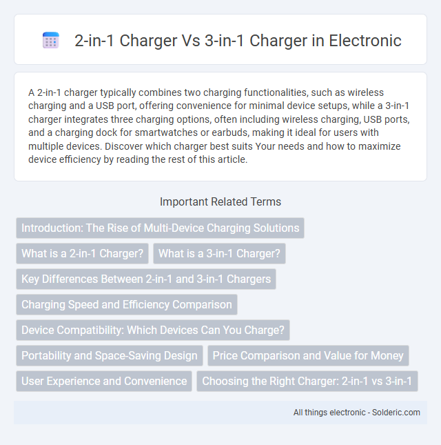 2-in-1 charger vs 3-in-1 charger - What is the difference?