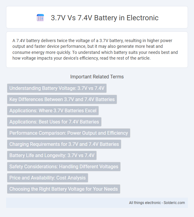 3.7V vs 7.4V Battery - What is the difference?