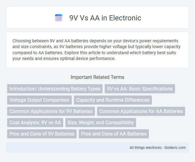 AA vs 9V - What is the difference?
