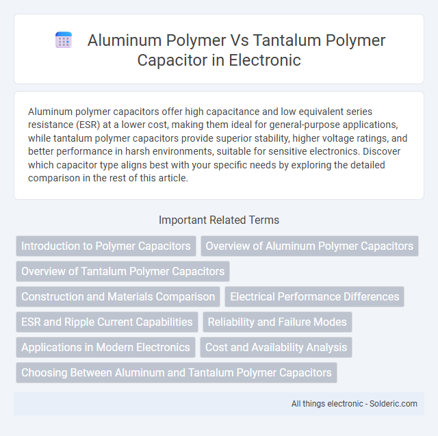 Aluminum polymer vs tantalum polymer capacitor - What is the difference?