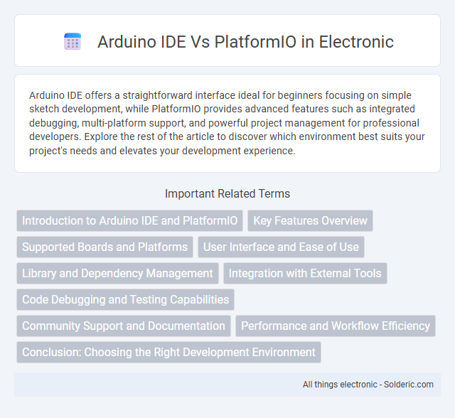 PlatformIO vs Arduino IDE - What is the difference?