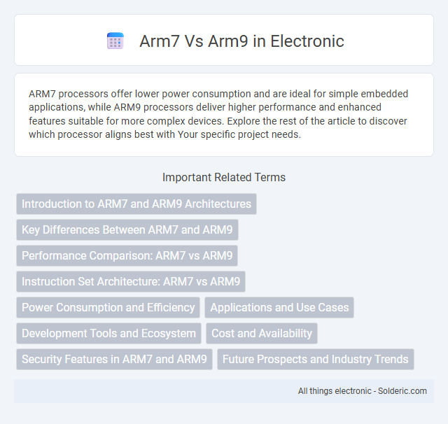 ARM7 vs ARM9 - What is the difference?