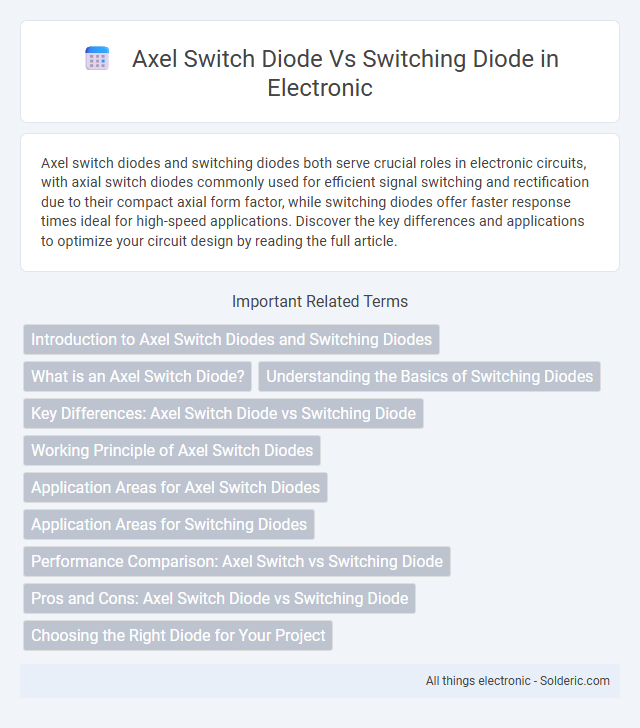 Switching diode vs Axel switch diode - What is the difference?