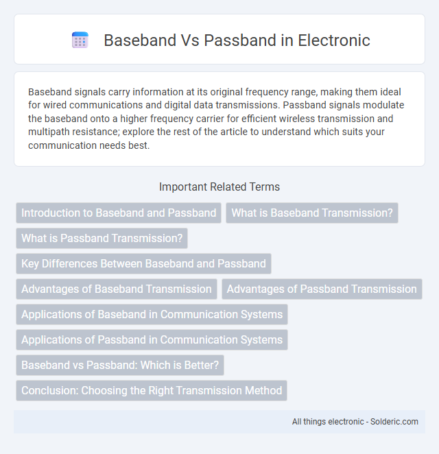 Baseband vs Passband - What is the difference?