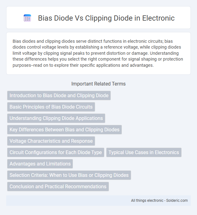 Bias Diode vs Clipping Diode - What is the difference?