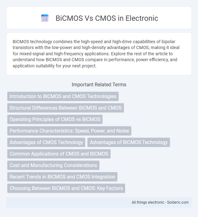 CMOS vs BiCMOS - What is the difference?