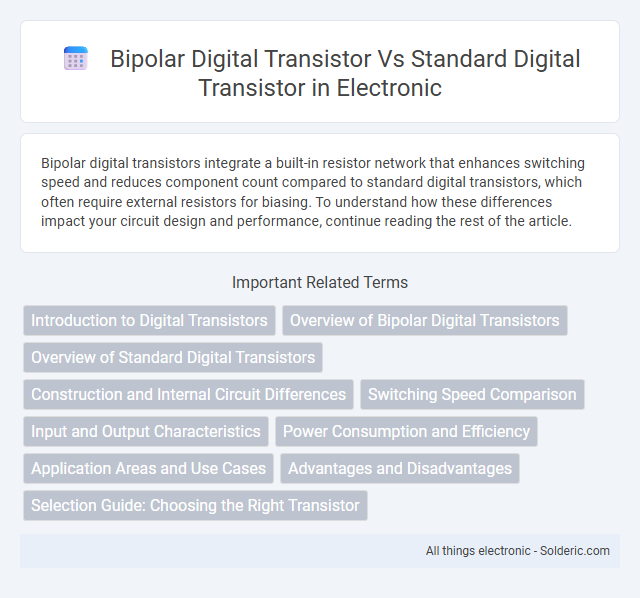 Bipolar digital transistor vs Standard digital transistor - What is the difference?