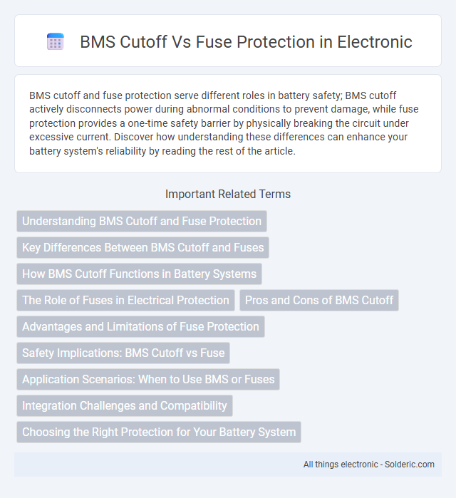 BMS Cutoff vs Fuse Protection - What is the difference?