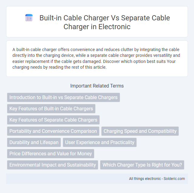 Built-in Cable Charger vs Separate Cable Charger - What is the difference?